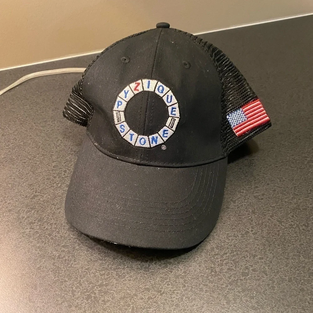 Pyzique Stone USA American Flag Hat